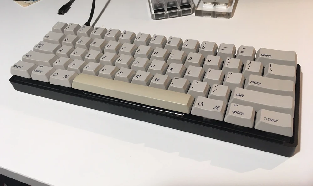 the completed keyboard